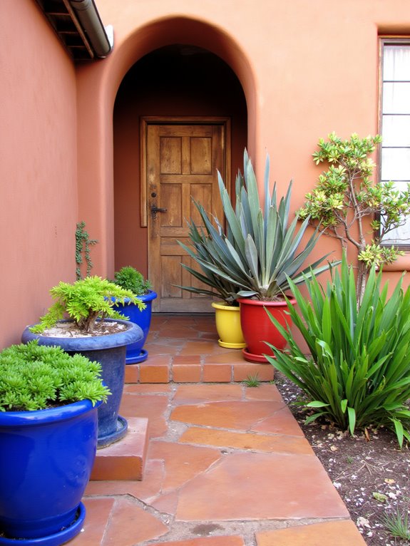 colorful ceramics enhance landscapes