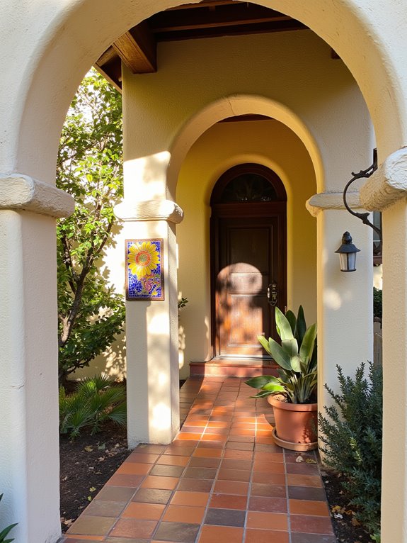 decorative tiles and archways