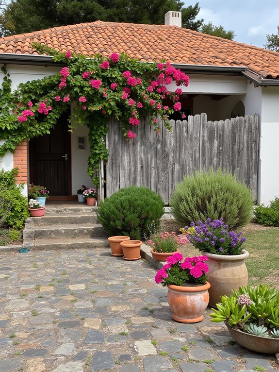 drought resistant plants and tiles