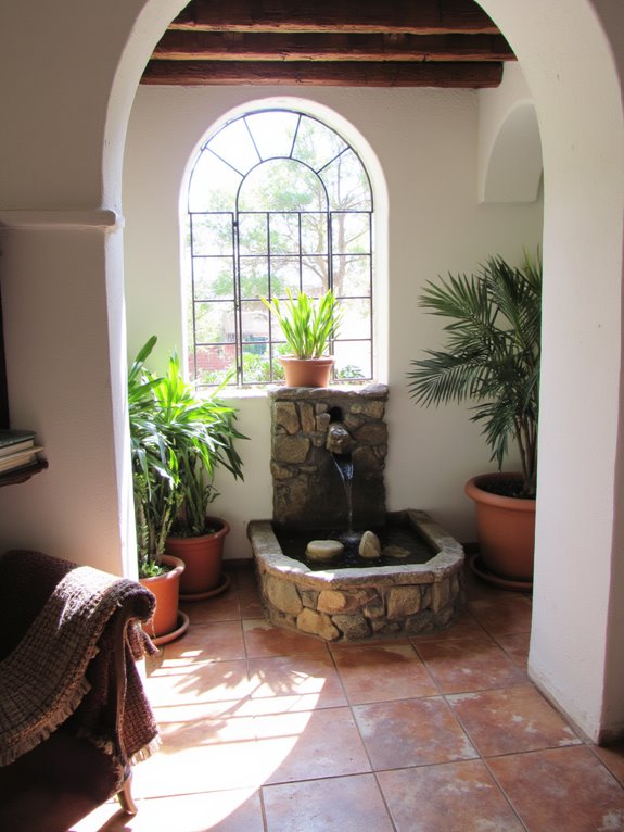 indoor water feature tranquility
