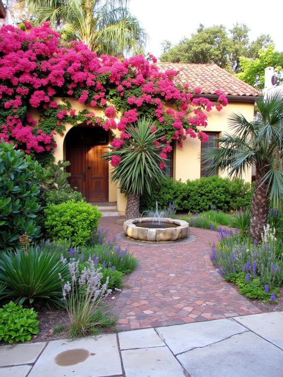 lush landscaping for tranquility