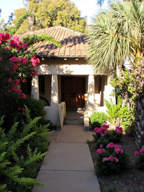 lush tropical plantings enhance ambiance