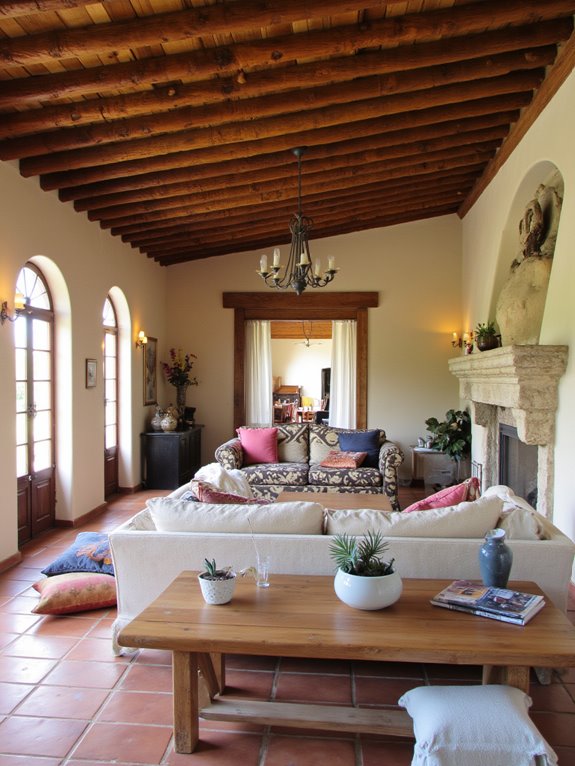 rustic beams enhance charm