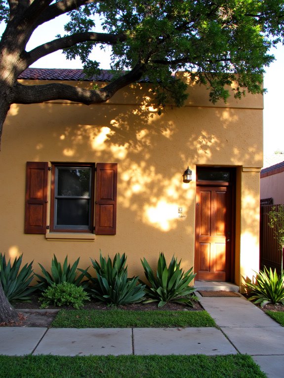 textured stucco adds elegance