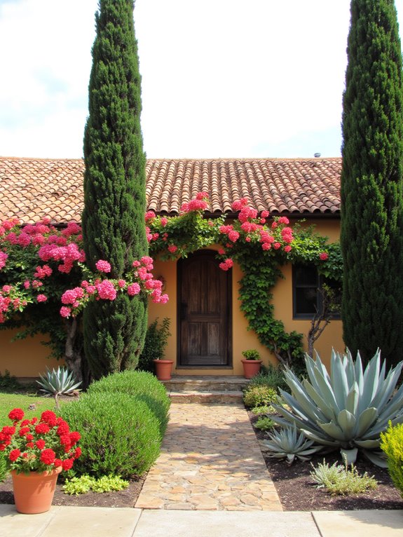 vibrant flowers enhance charm