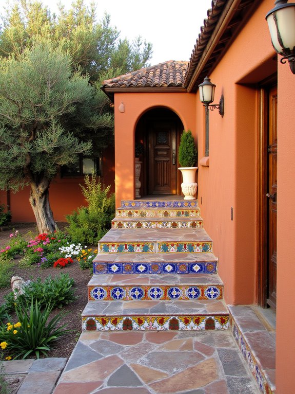 vibrant spanish tile accents
