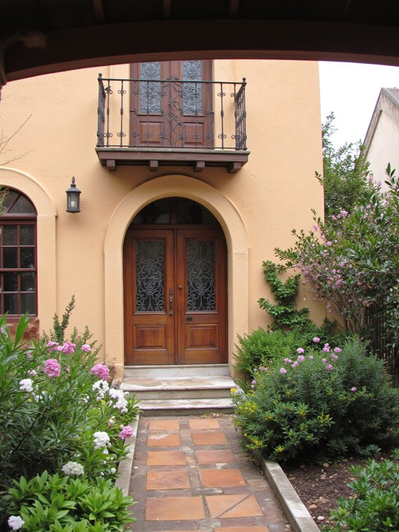 wrought iron rustic charm