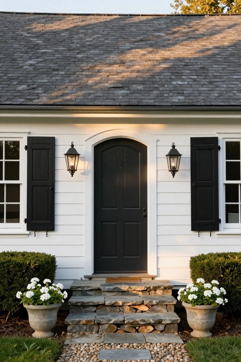 Black Door Entry Contrast